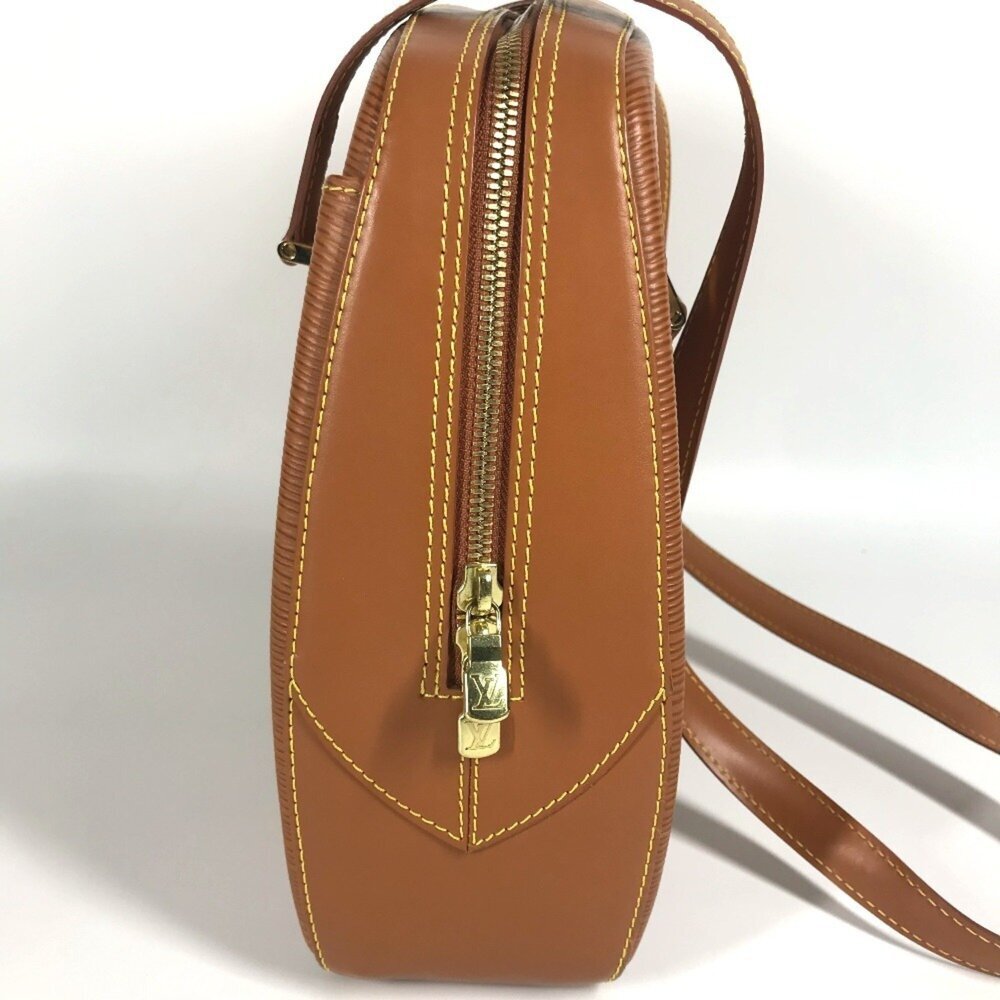 LOUIS VUITTON Authentic Brown Leather Shoulder Bag - Picture 4 of 10
